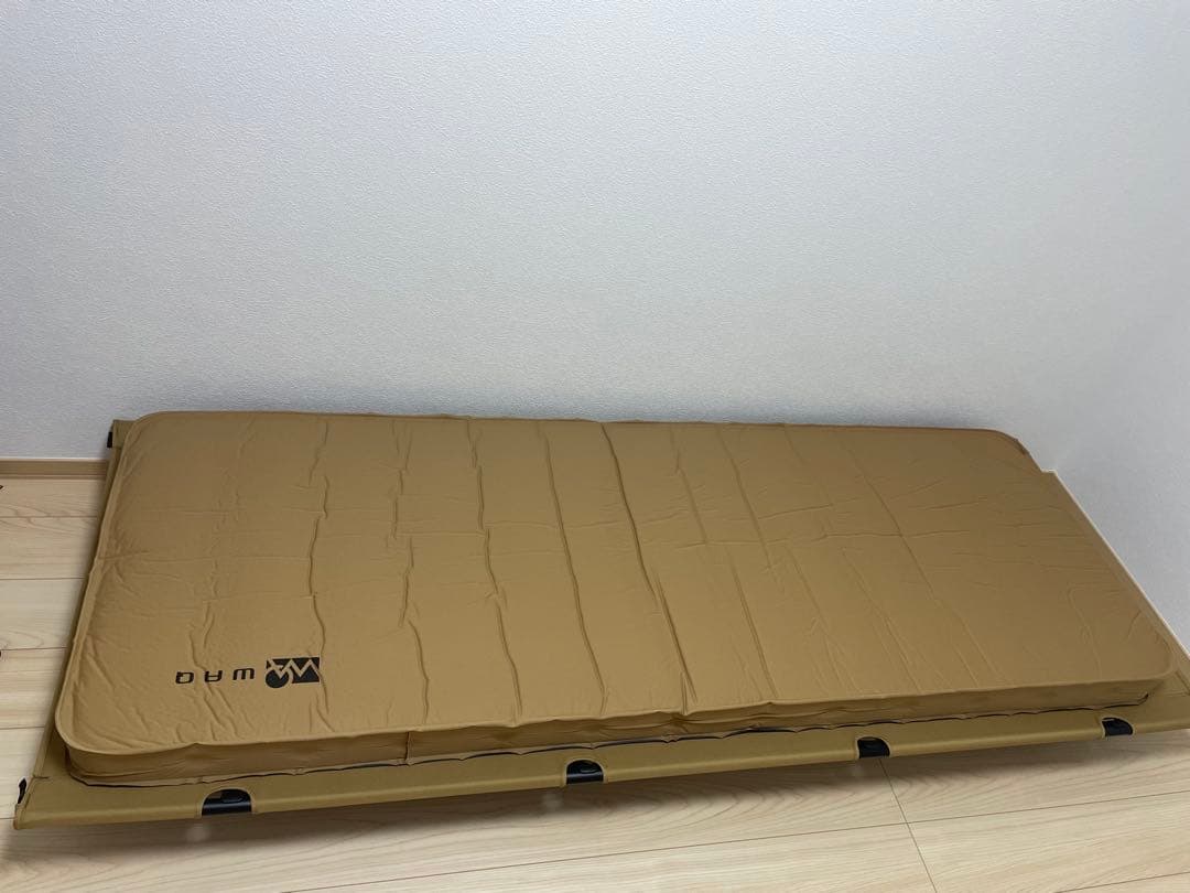 WAQ インフレーターマット 10cm シングル タン