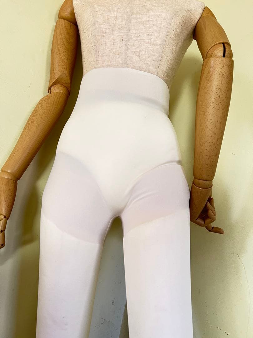 フレキシブルマネキン ハイウエストデザイン　ホワイト　レディース