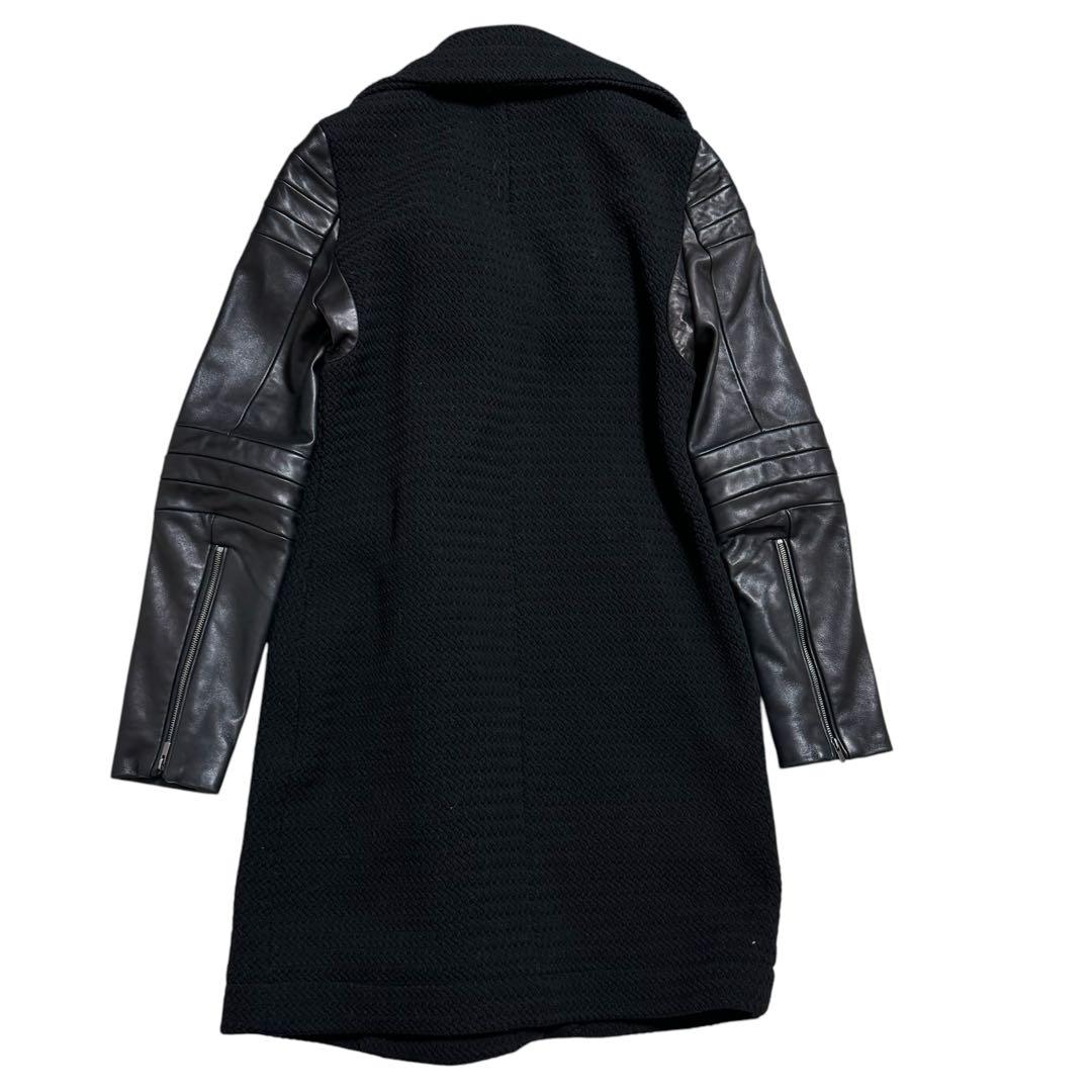 DIANE von FURSTENBERG ライダースコート　両袖ラムレザー