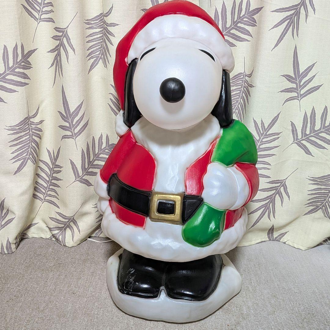 超レア 特大 スヌーピー サンタクロース イルミネーション 80cm