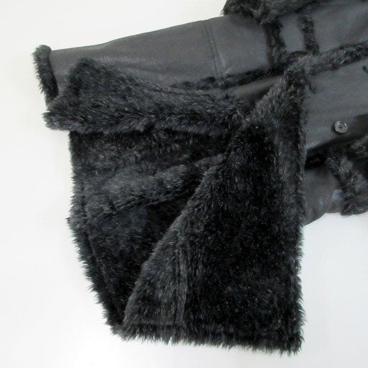 5351プールオム丸屋秀幸コレクション物フェイクファームートンロングコート劇レア