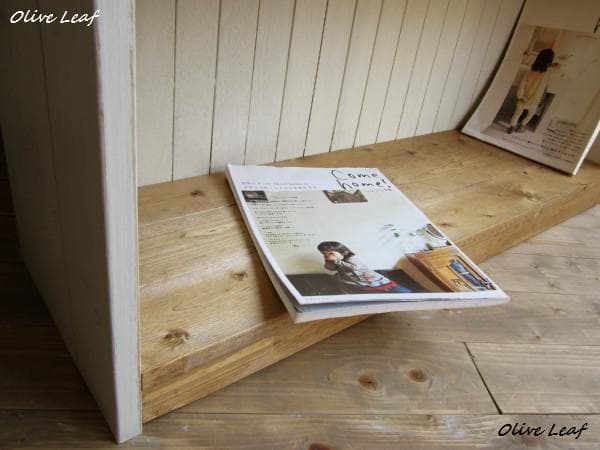 サイズ、デザインオーダー可！●デザインラックW78●シャビーホワイト●受注製作