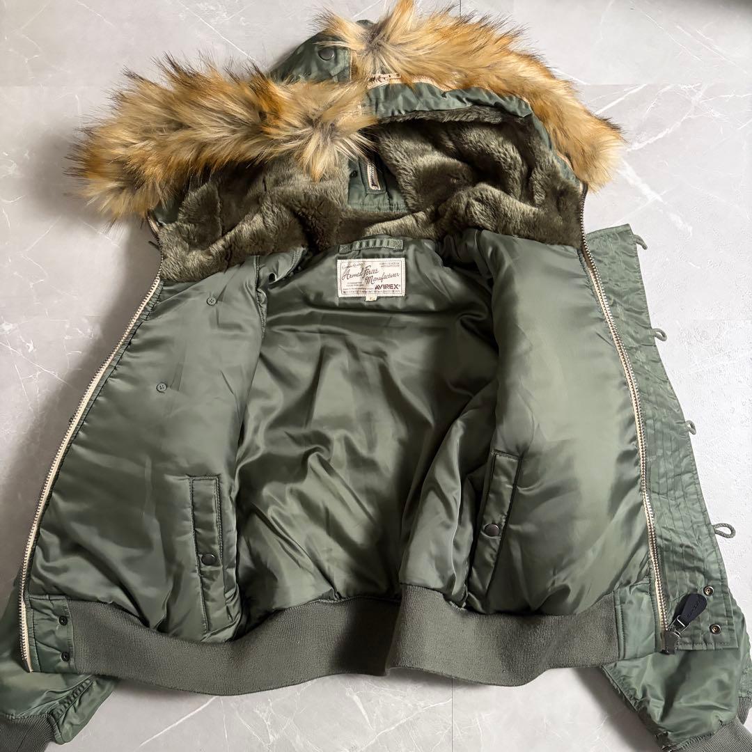極美品　AVIREX n2b フライトジャケット オリーブ　y2k