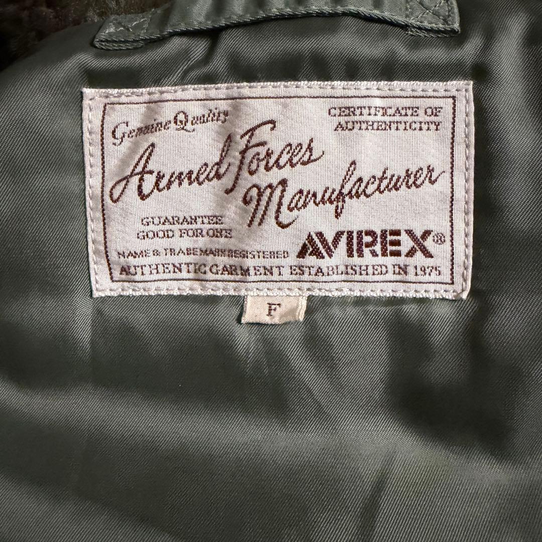 極美品　AVIREX n2b フライトジャケット オリーブ　y2k