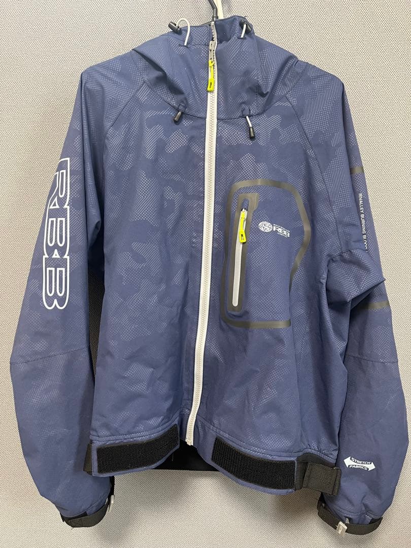 RBB ネイビー迷彩レインウェア　Lサイズ