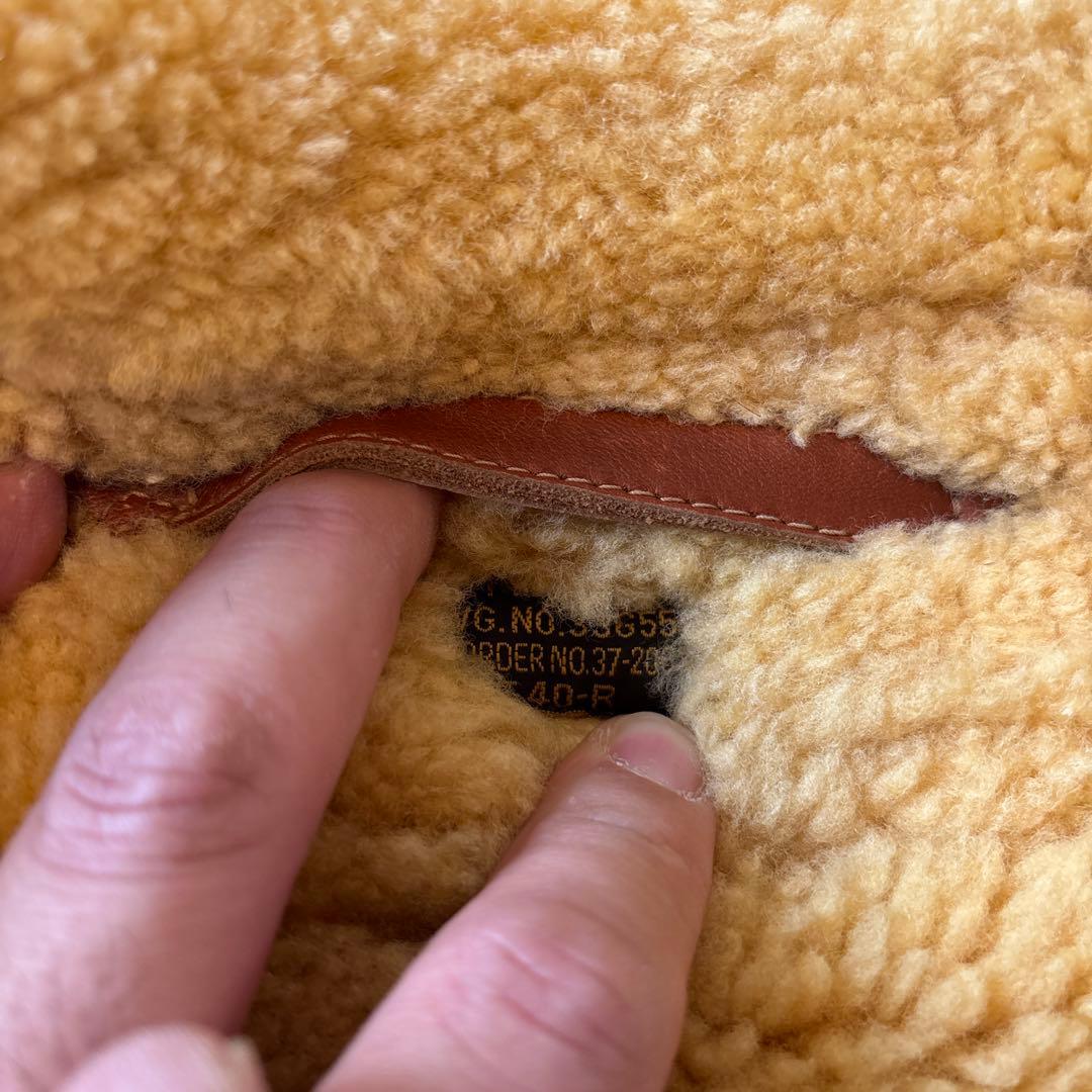 バズリクソンズ　M品番 ノンコーティング B-3 フライトジャケット 40R