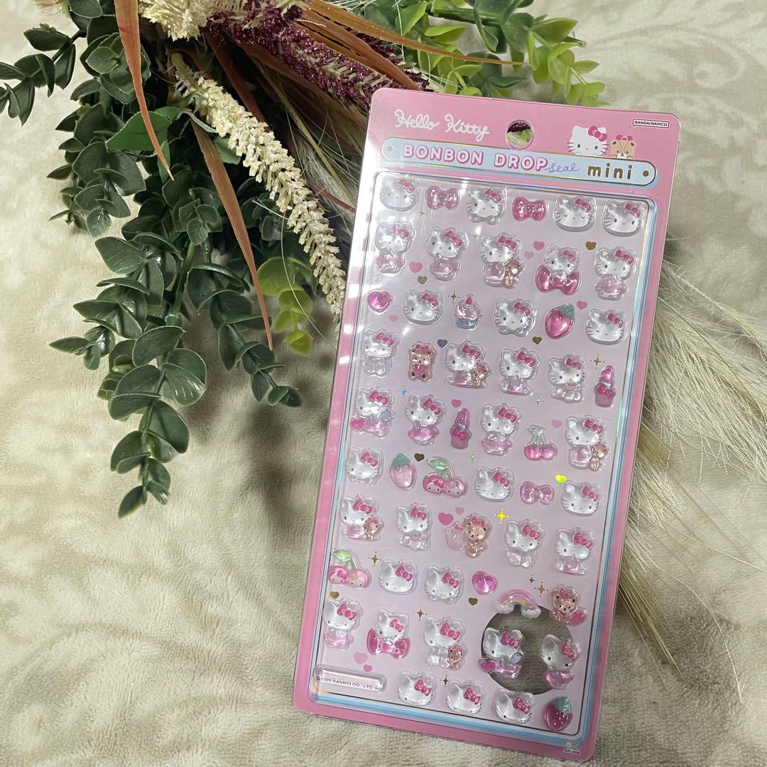 【正規品】ボンボンドロップシールミニ　サンリオ　フルコンプ　8個　8種　新品