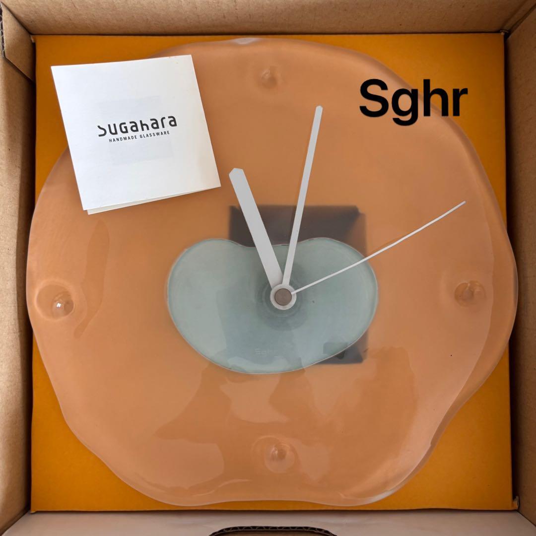 ✴︎ Sghr ✴︎ 壁掛け時計 廃盤品 スガハラ ガラス クロック