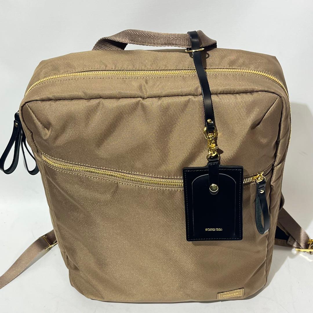 【ほぼ新品】PORTER GIRL SHEA DAYPACK S オーク