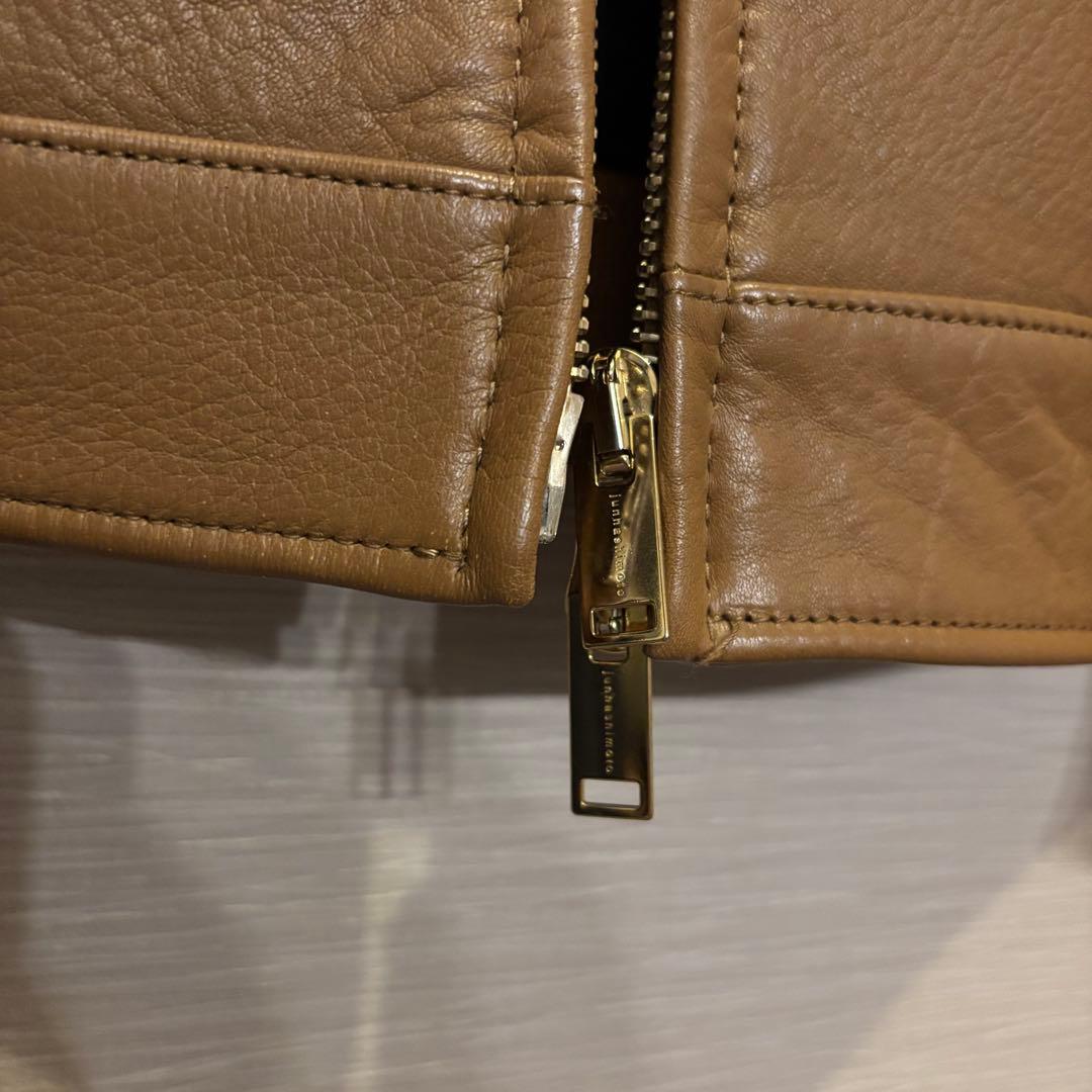 junhashimoto ZIP LEATHER SHIRTS ディアスキン