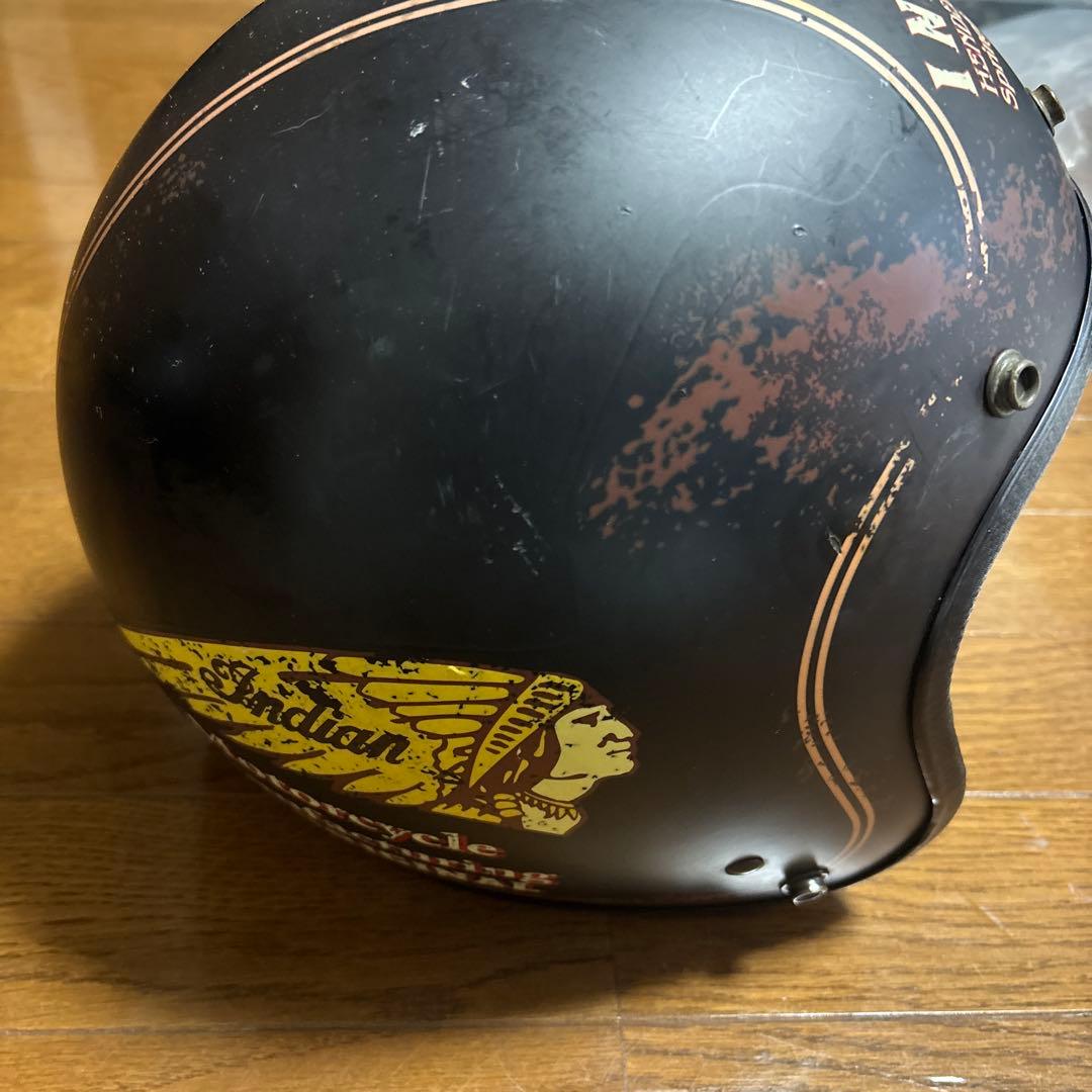 インディアン ジェットヘルメット マットブラック