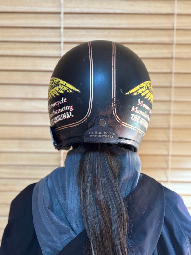 インディアン ジェットヘルメット マットブラック