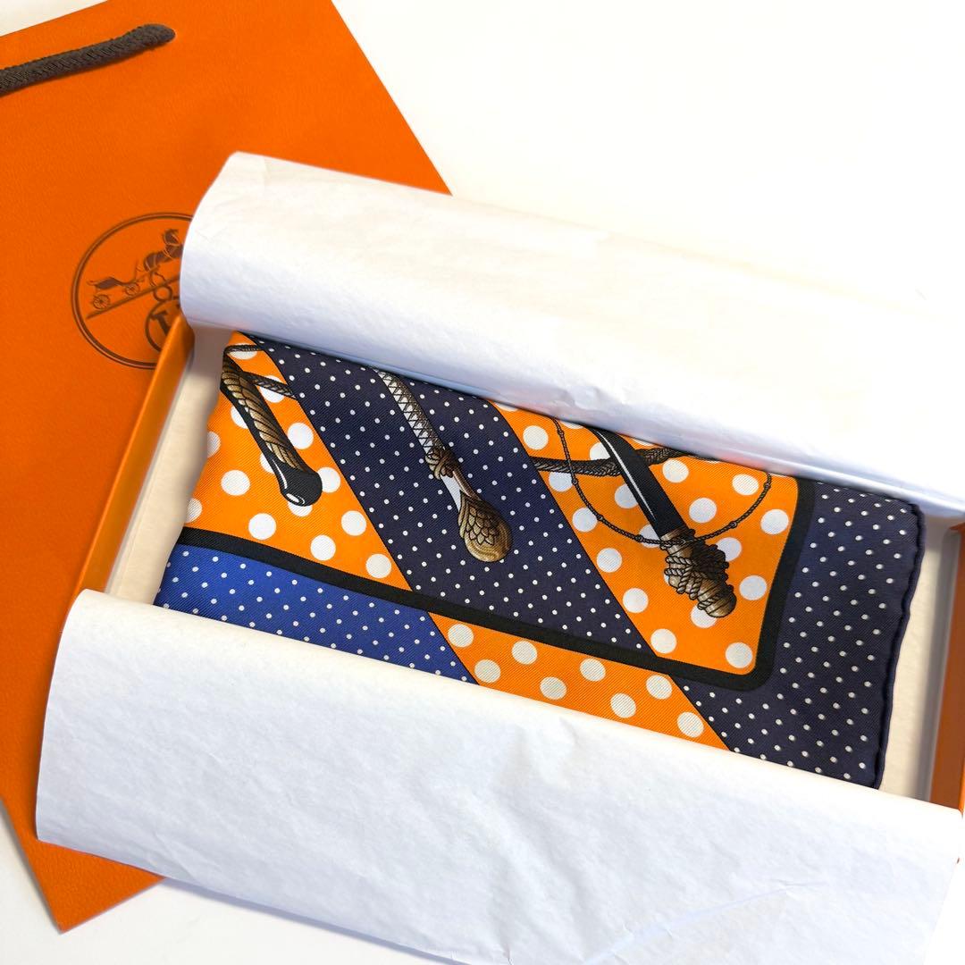 本日価格❗️未使用 エルメス Clic-Clac a Pois ドット カレ45