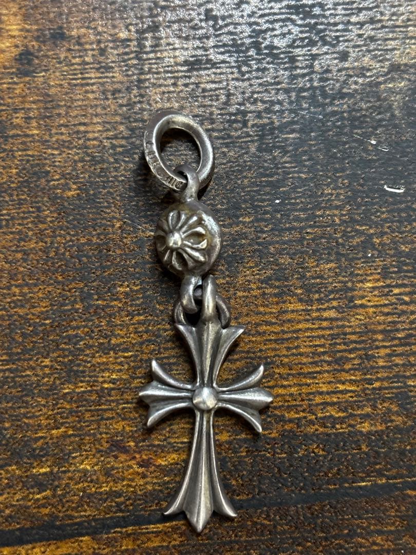 【クロムハーツ 】1ボールタイニー　CHクロスチャーム純正チェーン付