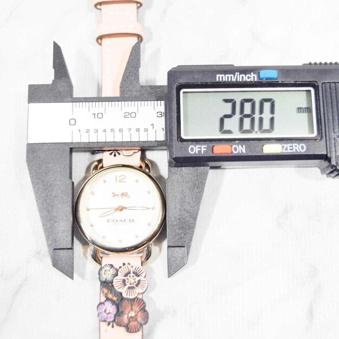 美品 COACH コーチ DELANCEY デランシー 花柄 レディース 新電池