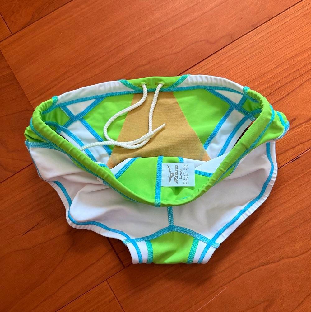 【別注品】MIZUNO　RQ632　グリーン×ホワイト　ライフセーバー　競パン