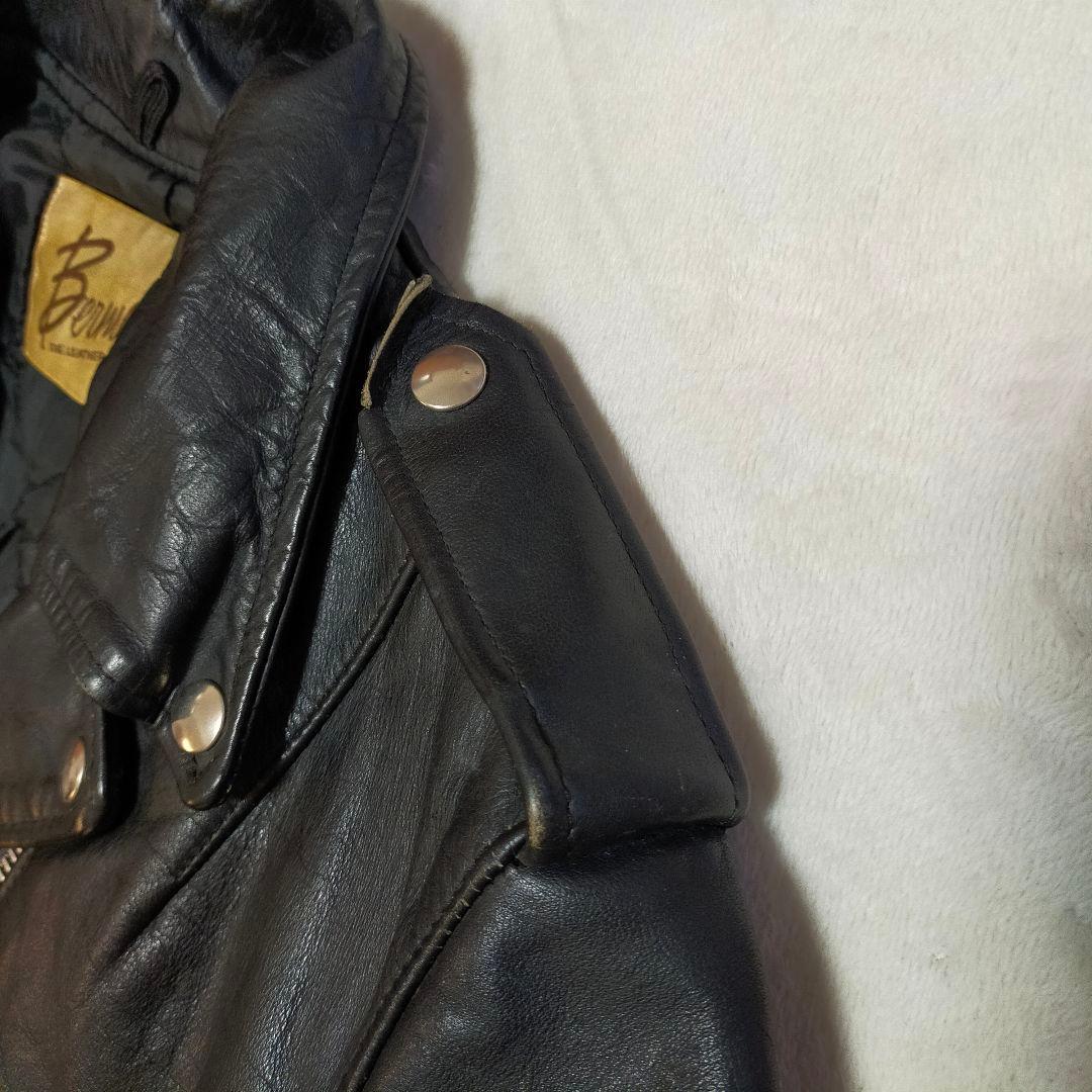 70S 80S　Berman's　ヴィンテージ　ダブルライダースジャケット