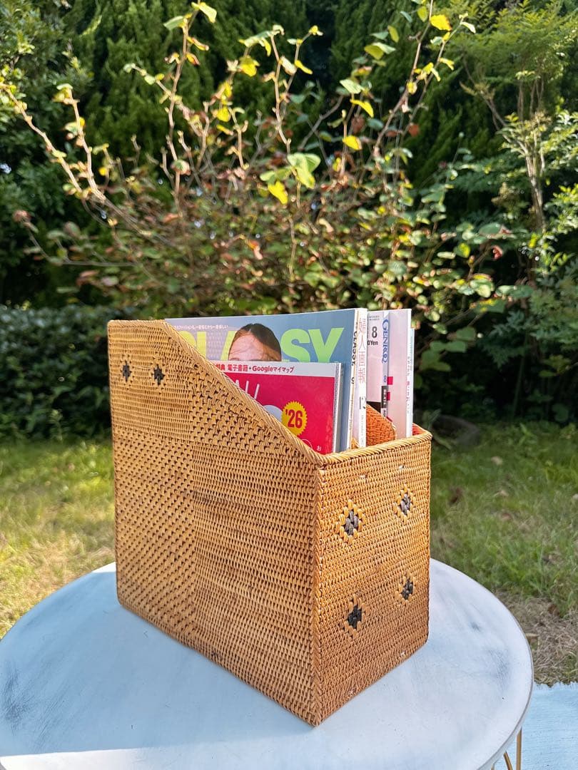 【新品】アタ ブック ファイル スタンド 本立て アタ雑貨 バリ島 アタ小物