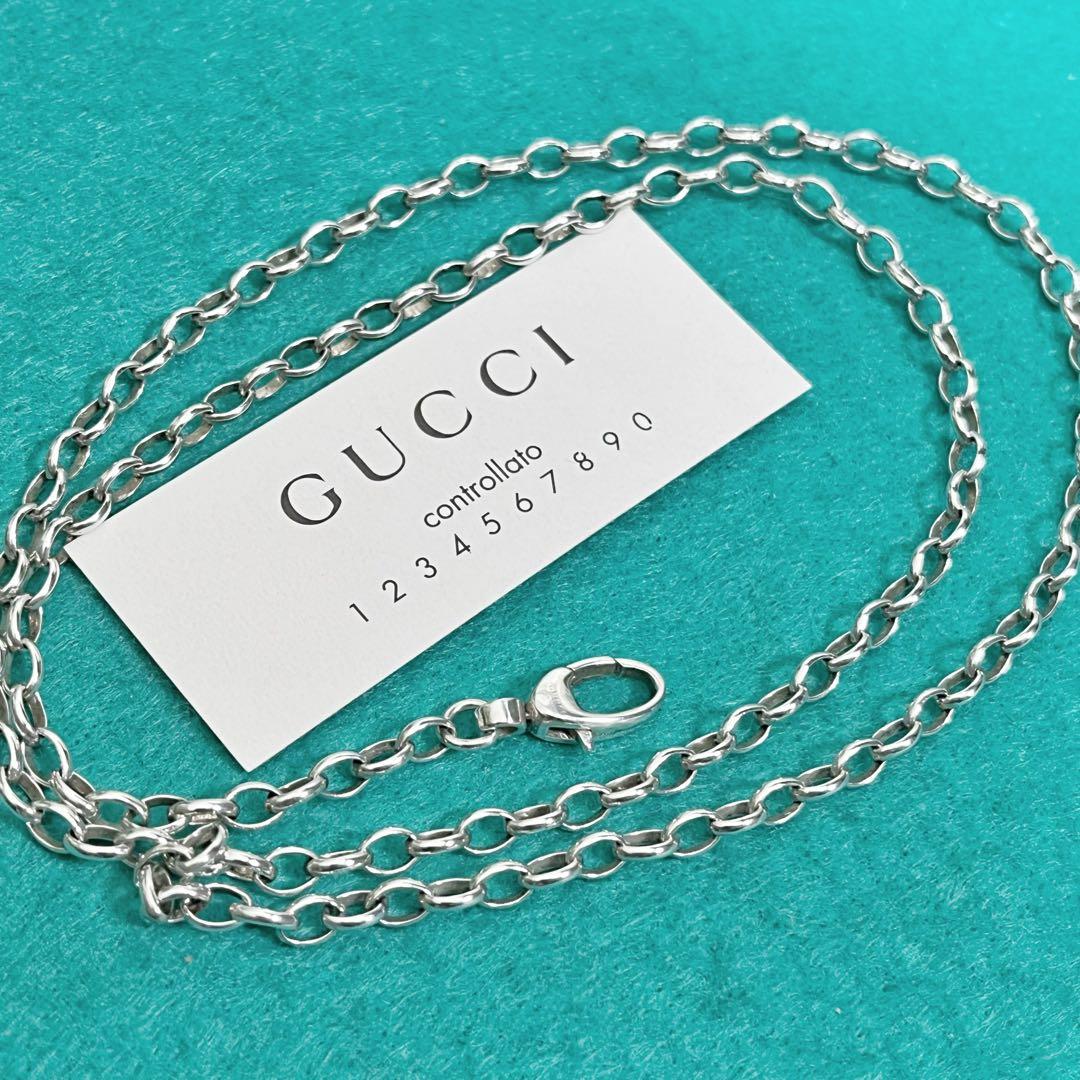美品‼️GUCCI 3.2ミリ　シルバー925 チェーンネックレス