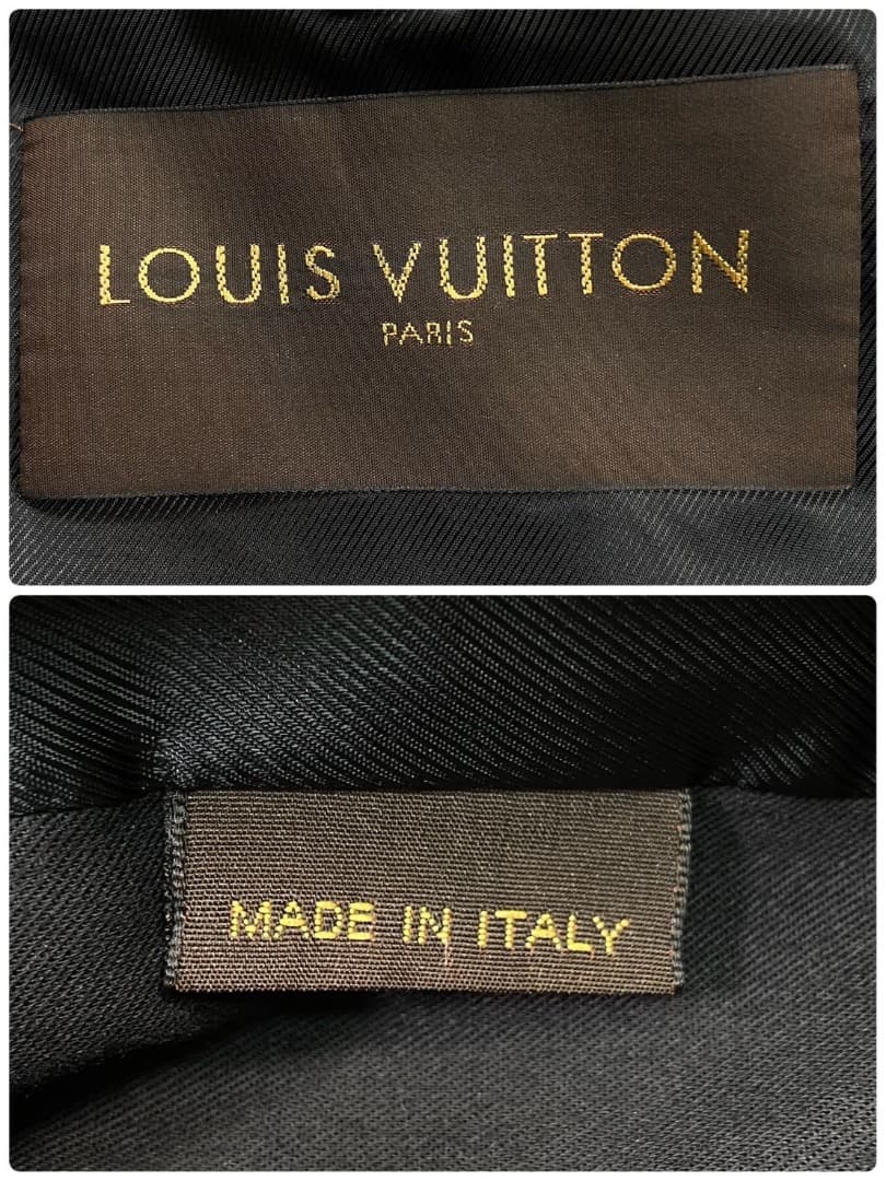 【最高級】LOUIS VUITTON ルイヴィトン シングル レザージャケット