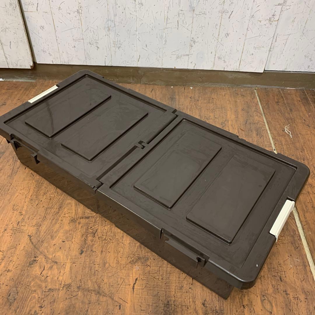 A-1 【大容量】ベッド下収納ケース キャスター付き ブラウン 収納ボックス