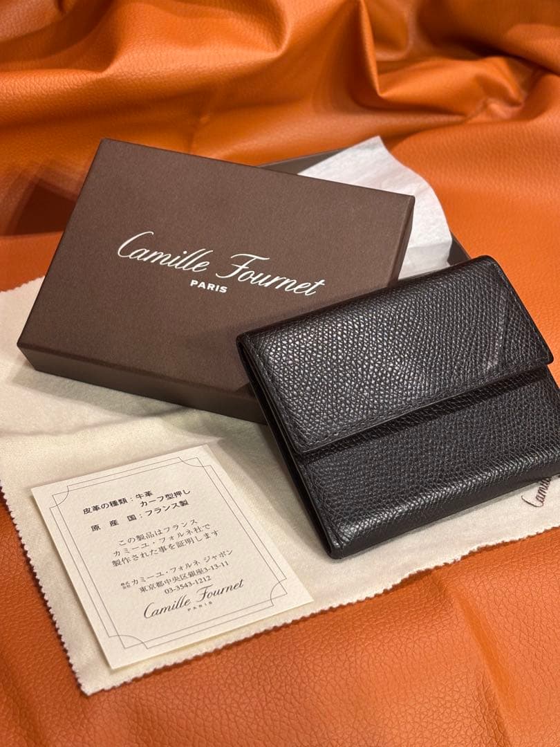 カミーユフォルネ　黒　Camille Fournet 　ケース　小銭入れ