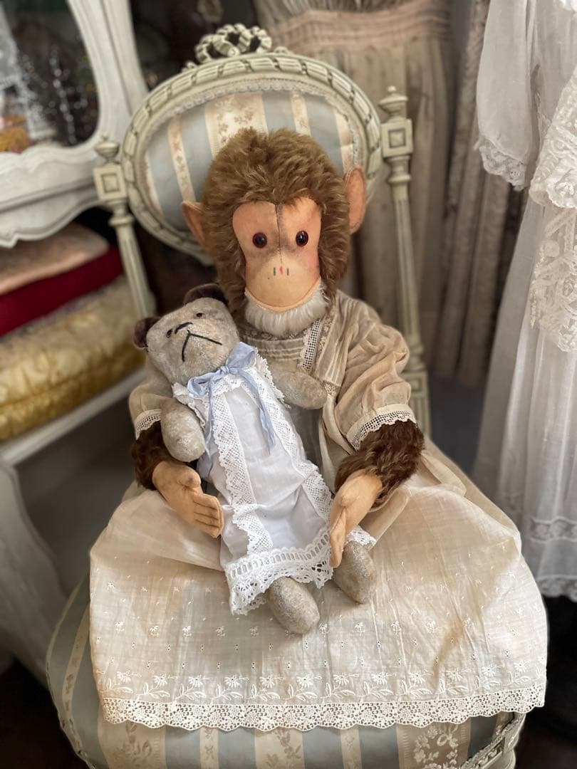 限定SALE♡大きなアンティークのお猿さん♡ アンティークテディベア シュタイフ