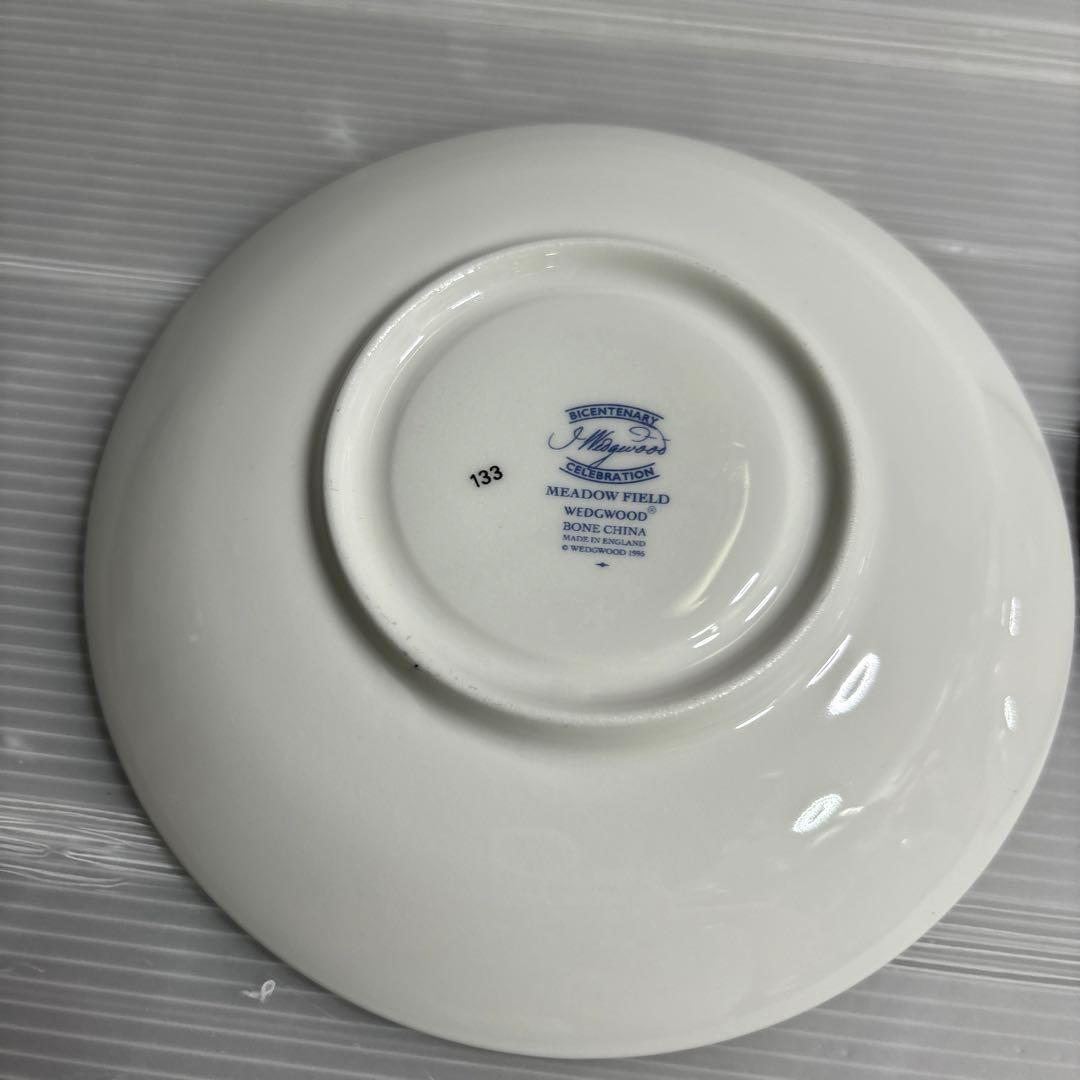  MEADOW FIELD コーヒーカップ2客　四角皿