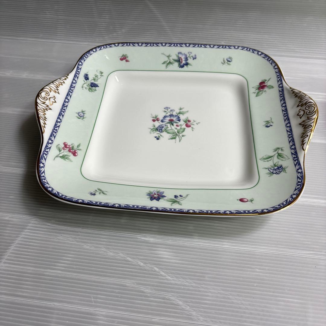  MEADOW FIELD コーヒーカップ2客　四角皿