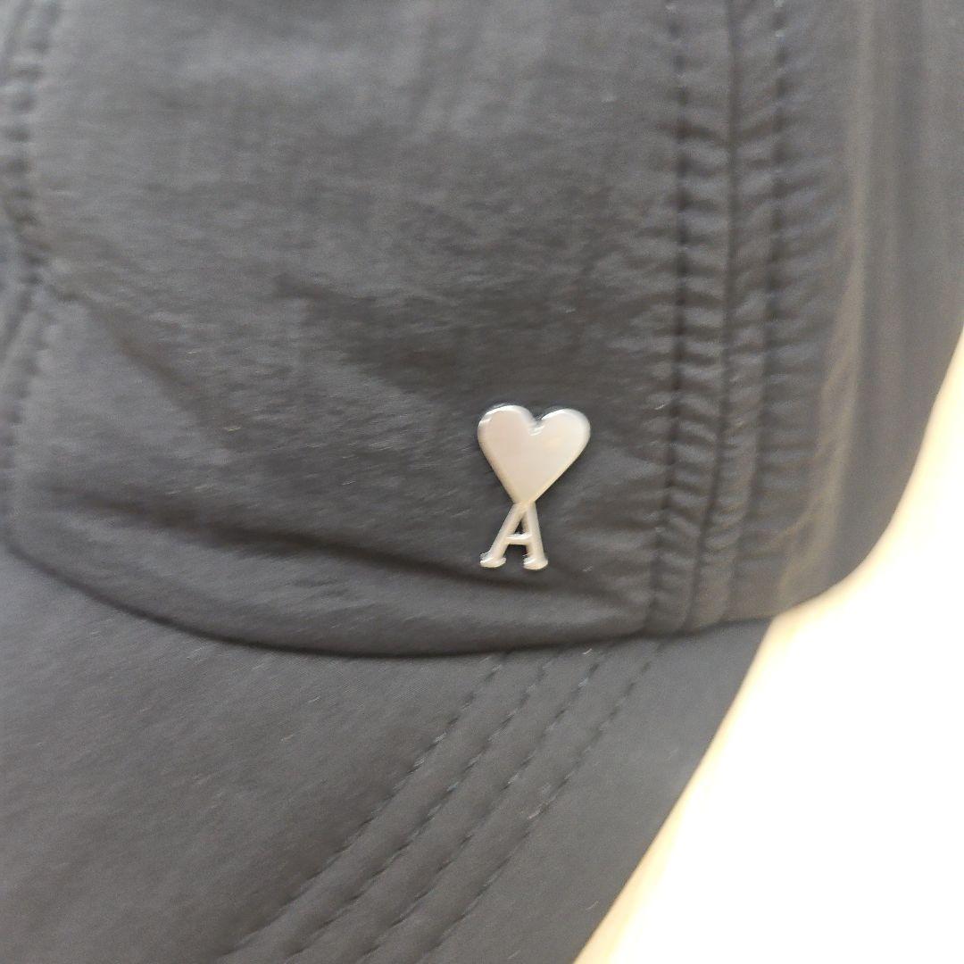 アミパリス ami 黒 ナイロンキャップ スタッド