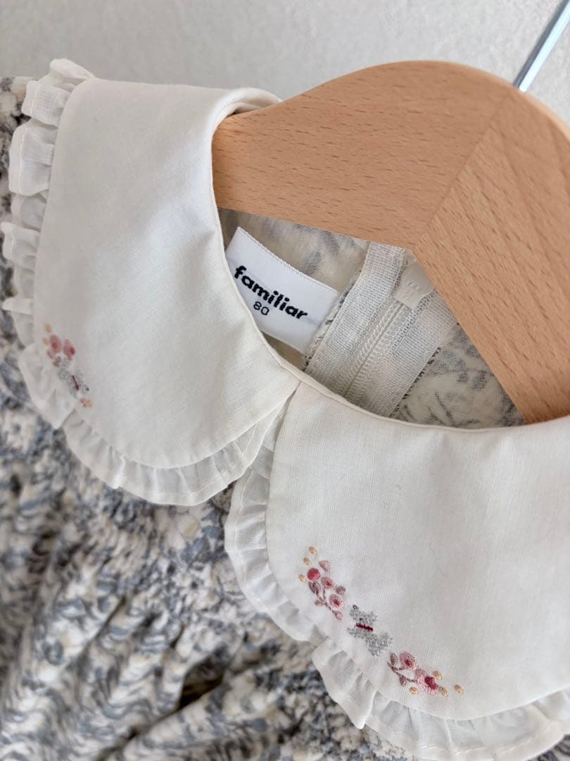 mana* ファミリア　リバティー　familiar ワンピース80センチ