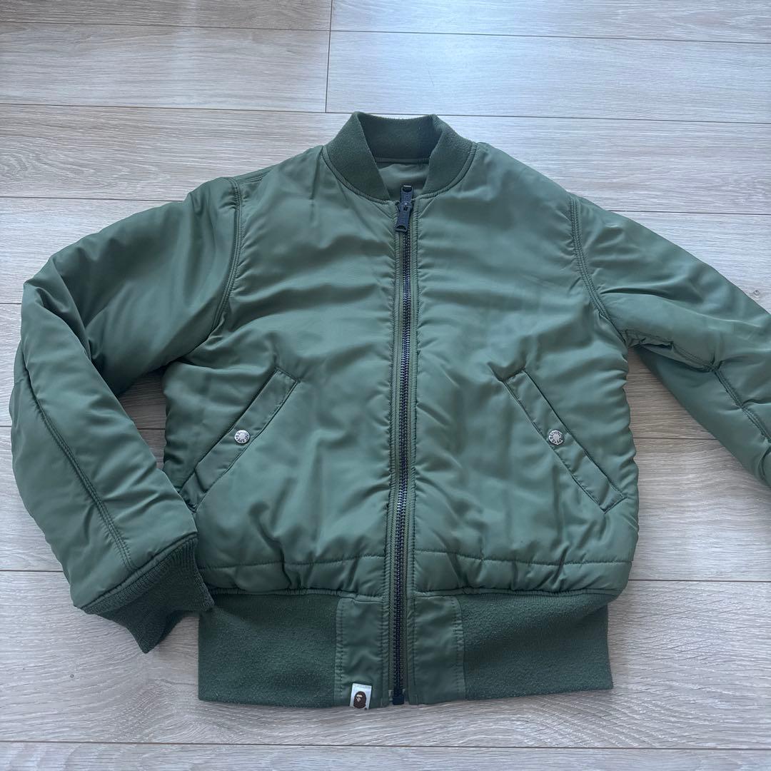 A・BATHING APEとALPHAのコラボ★MA-1 JACKET★