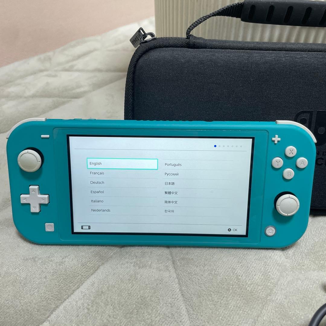 動作確認済　初期化済　Nintendo Switch Lite ターコイズ 本体