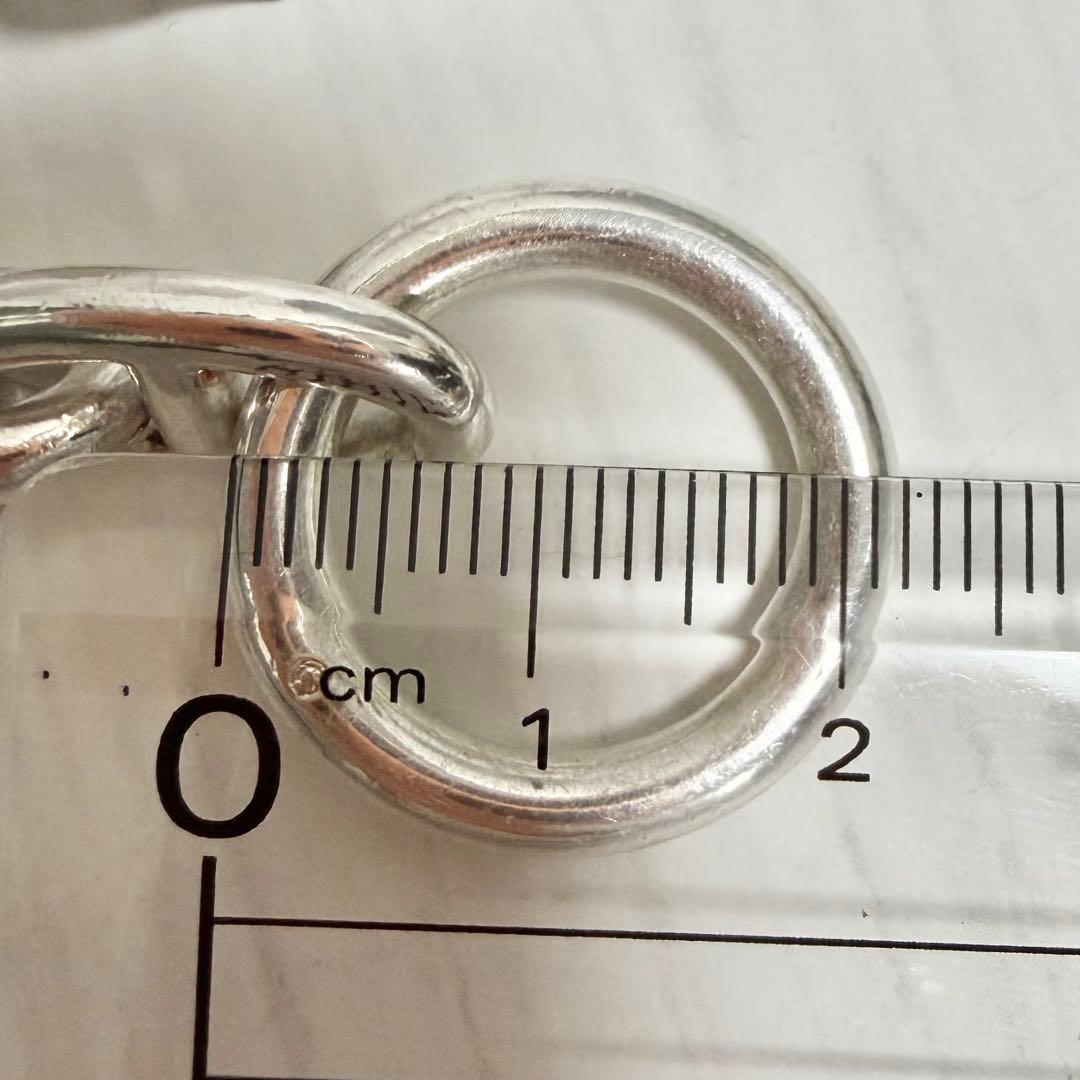 HERMES エルメス シェーヌダンクル 925 ブレスレット GM 12コマ