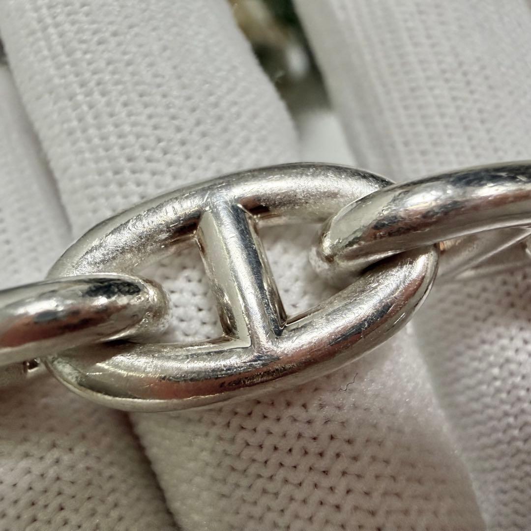 HERMES エルメス シェーヌダンクル 925 ブレスレット GM 12コマ