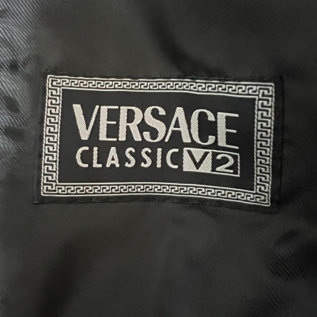 VERSACE ヴェルサーチ レザー 本革 ロングコート