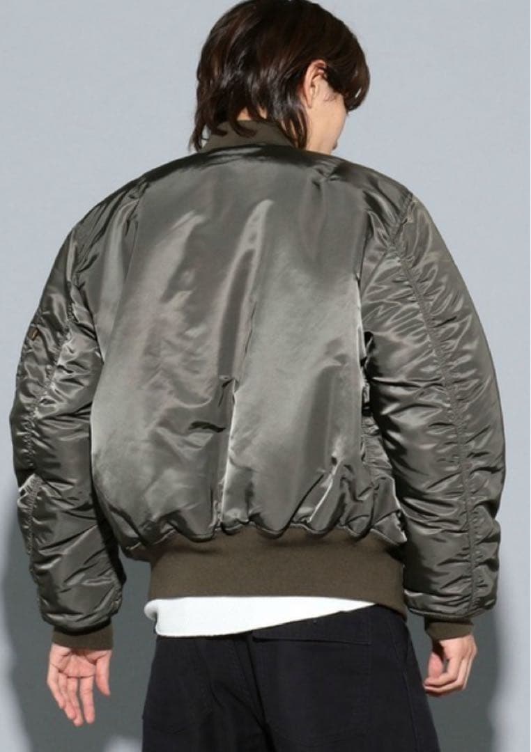 ALPHA MA-1 FLIGHT JACKET ダークグレー　極美品　サイズS