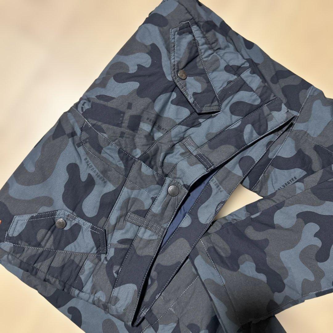 中綿　パーリーゲイツ　ゴルフパンツM〜L相当　迷彩柄　カモ　暖パン　【超美品】