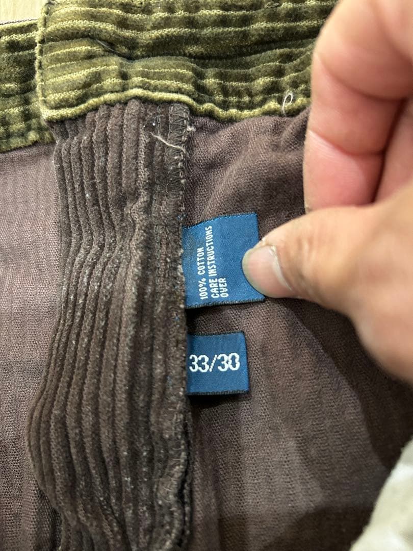 グッドサイズ！90s ポロバイラルフローレン　コーデュロイトラウザー　太畝　焦茶