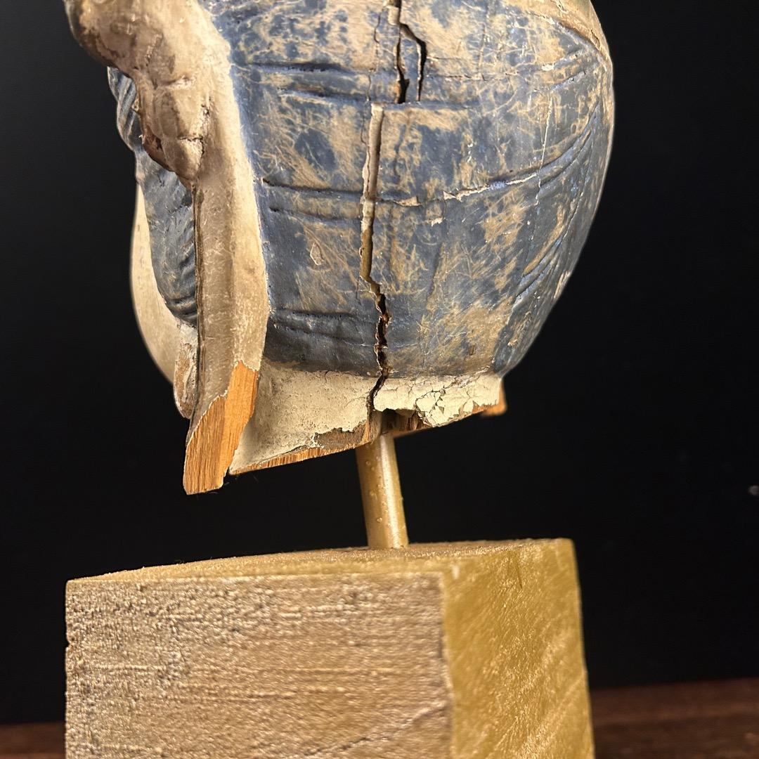 Y*u様 木雕加彩観音 仏頭