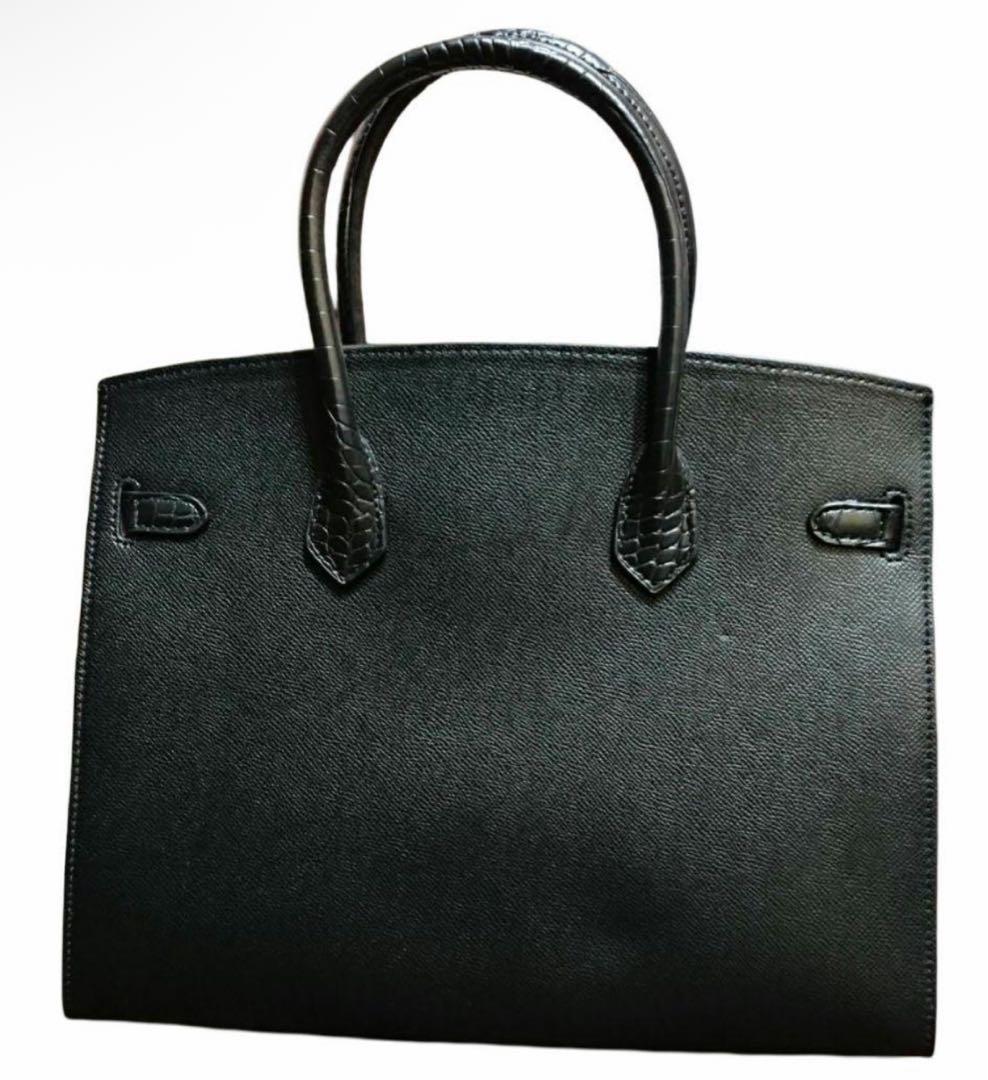 ヘルペスバッキン レザーハンドバッグ