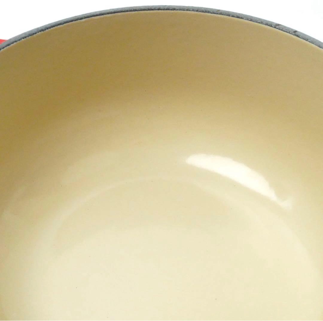 LE CREUSET　ココット ロンド チェリーレッド　20cm ママシリーズ