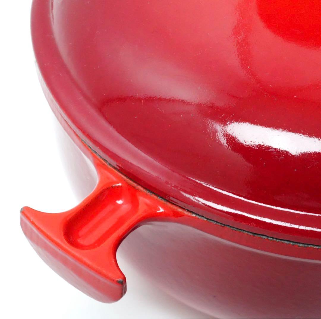 LE CREUSET　ココット ロンド チェリーレッド　20cm ママシリーズ