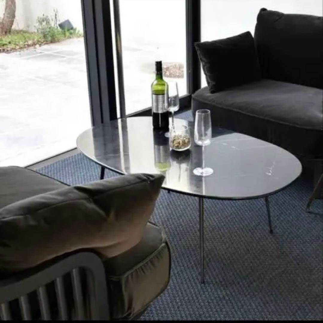 モデル展示 未使用品 大理石ローテーブル 東馬 GART