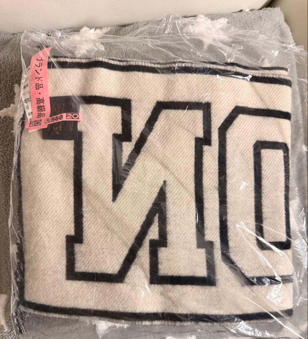 ルイヴィトンマフラー正規品クリーニング済LVガレッジロゴ