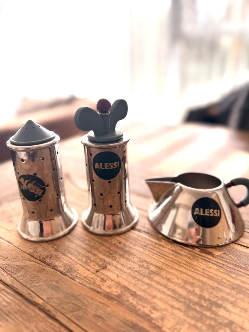 ALEESI ペッパーミル & ソルトキャスター ピッチャー３点セット