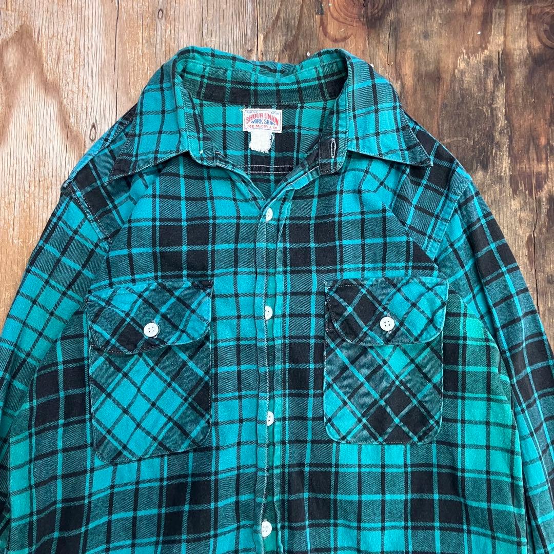 JOE MCCOY フランネルシャツ ブルー VINTAGE リアルマッコイズ