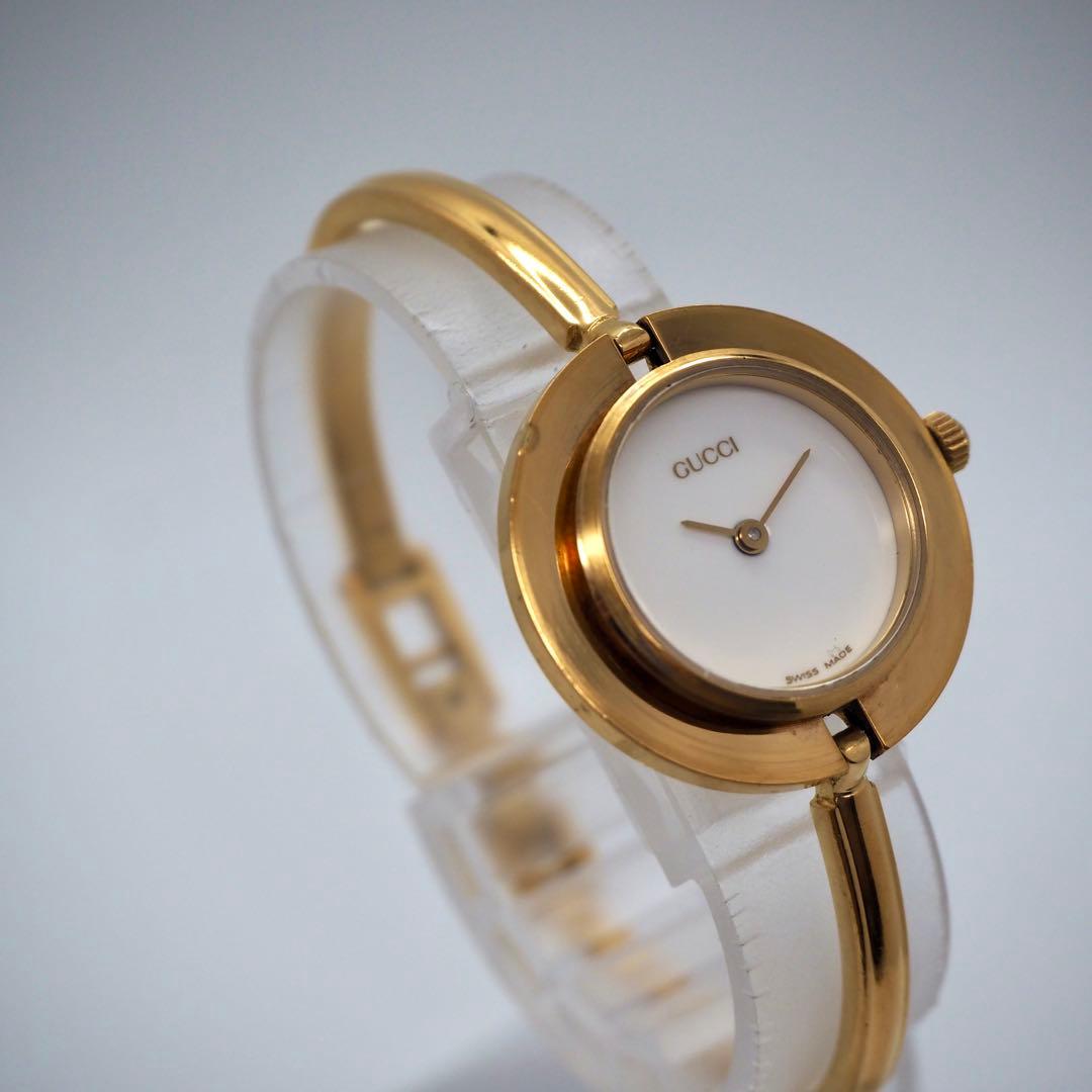 65【美品】GUCCI 時計　チェンジベゼル　Sサイズ　ゴールド　12色完備品