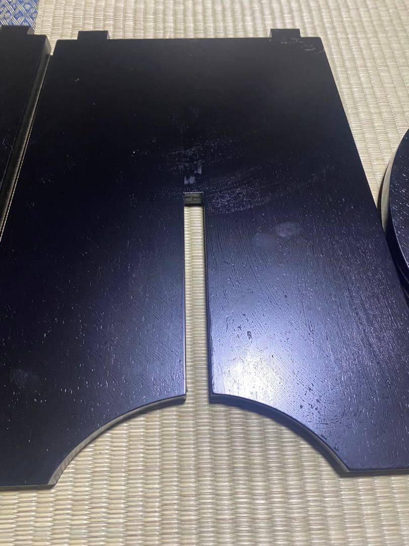 茶道具　立礼　円椅子2脚　組立式 円坐付き