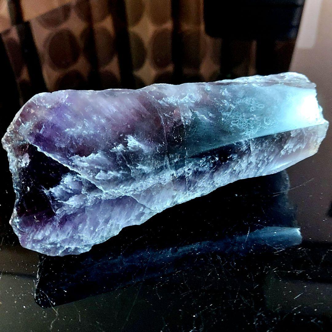 アメジスト 濃紫が綺麗✨ 大きな紫水晶 原石1面磨き556